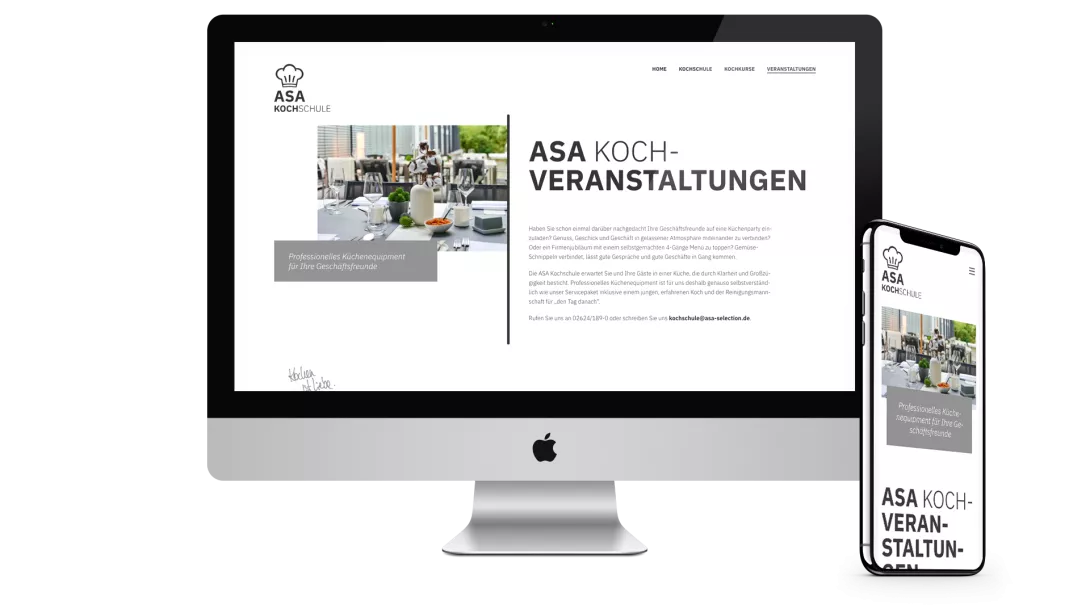 iMac + iPad ASA Selection Kochschule