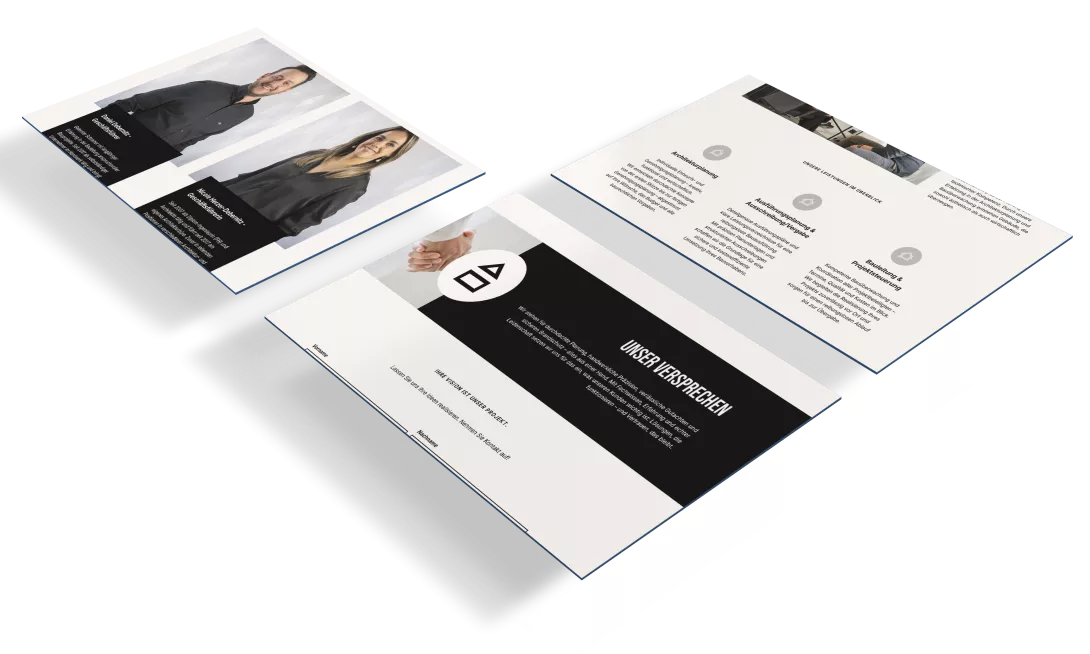 Baustudio Mosel Seiten auf Screens