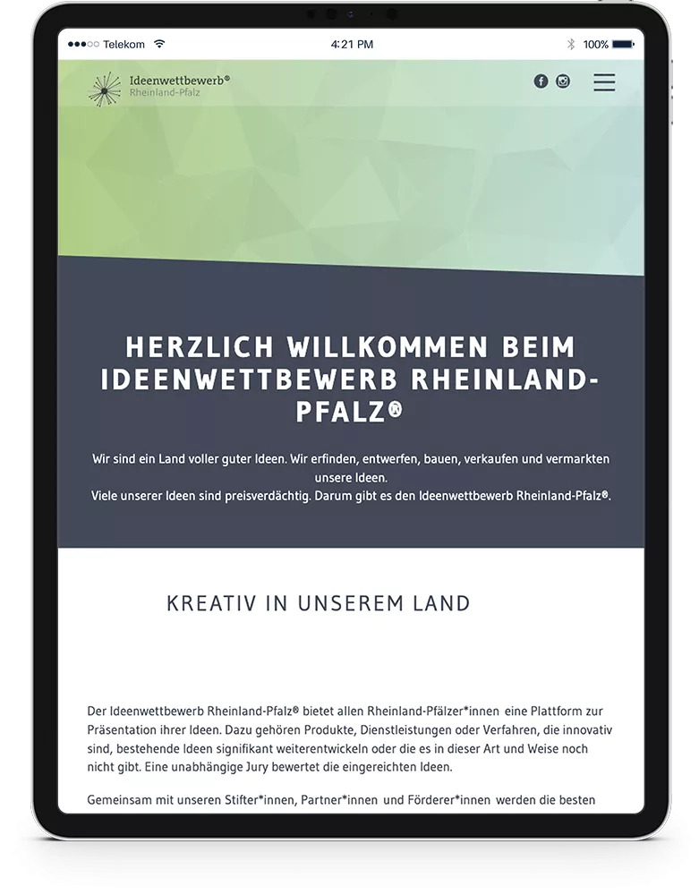 iPad Hochschule Koblenz Ideenwettbewerb