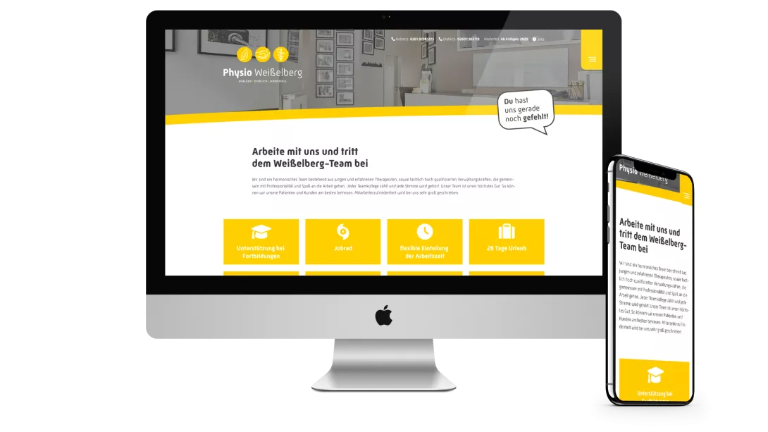 iMac + iPhone Physio Weißelberg