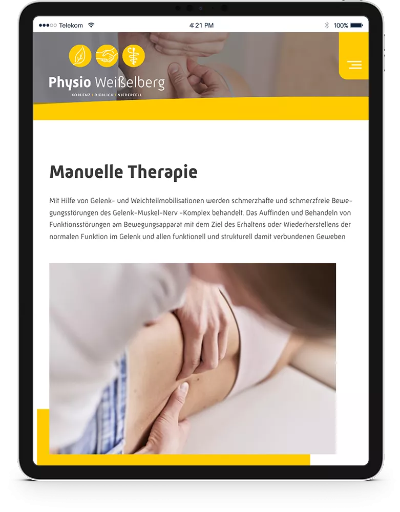 iPad Physio Weißelberg