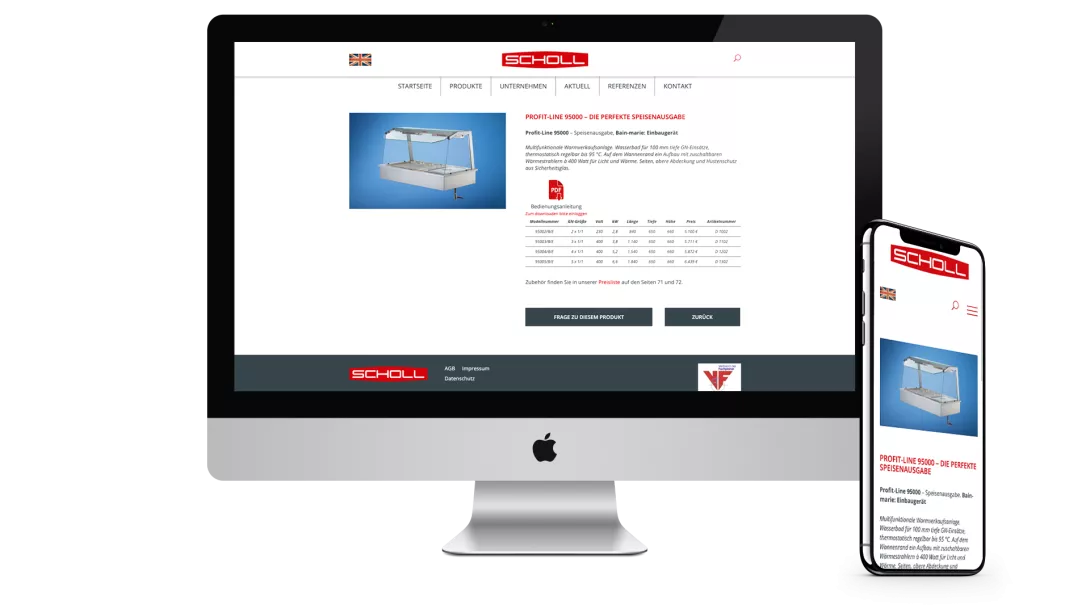 iMac + iPhone Scholl Gastro