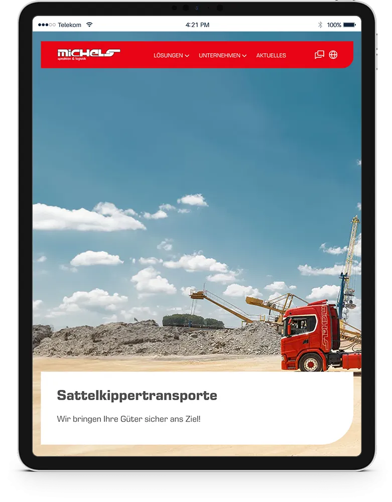 iPad Spedition Michels