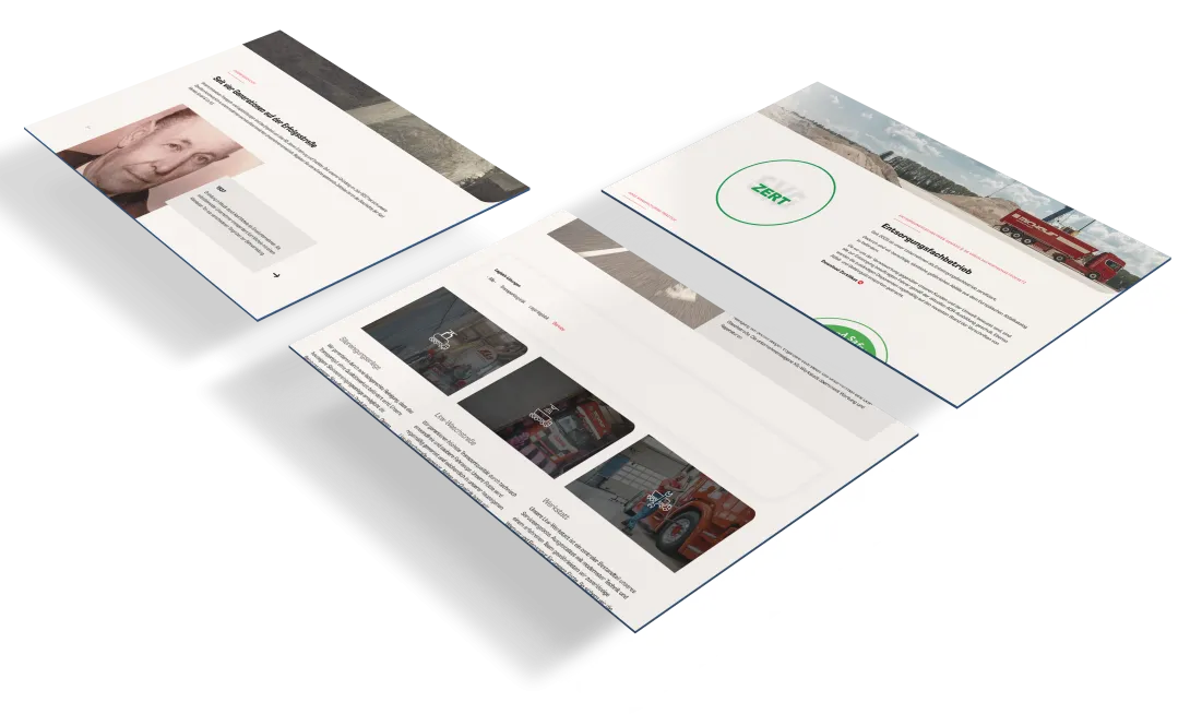 Website Screenshots Spedition Michels