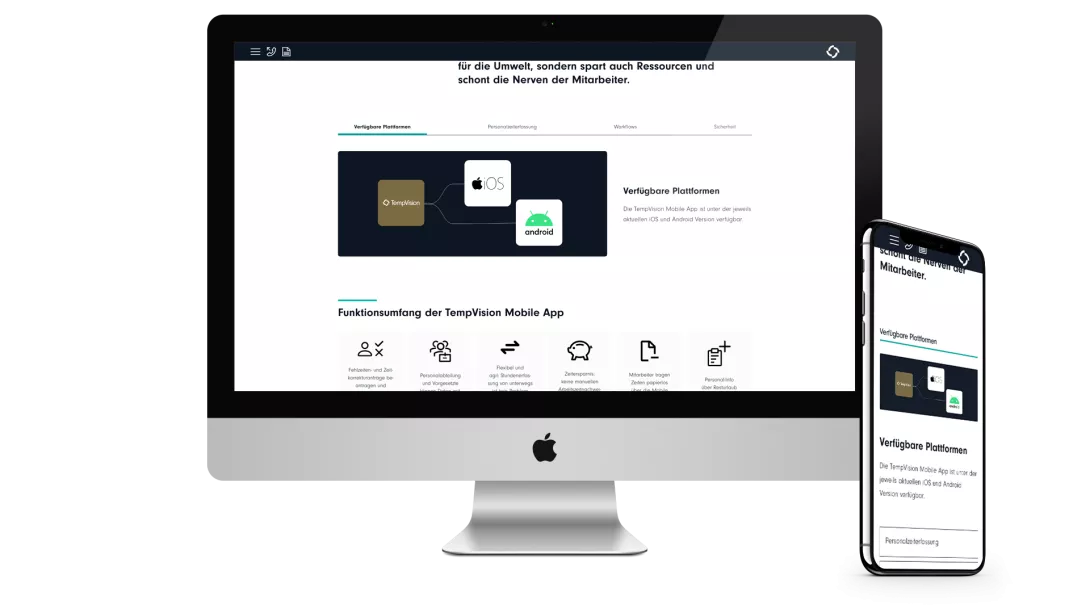iMac + iPhone Tempras