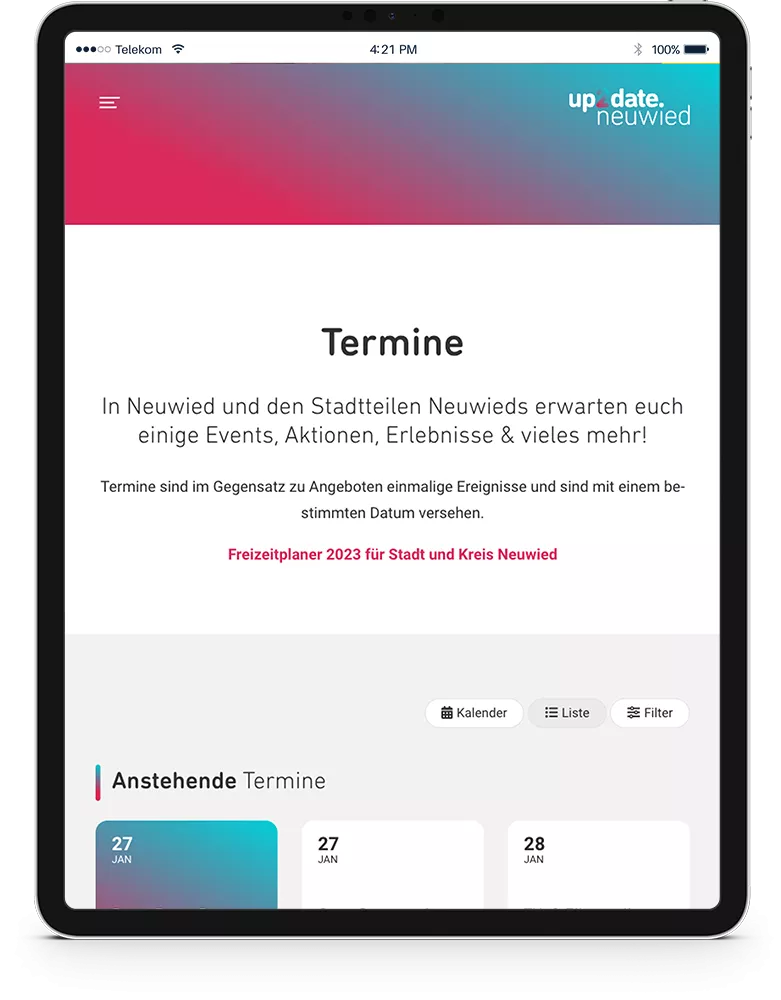 iPad up2date.neuwied