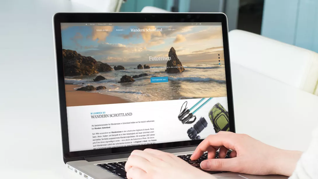 Macbook Wandern Schottland