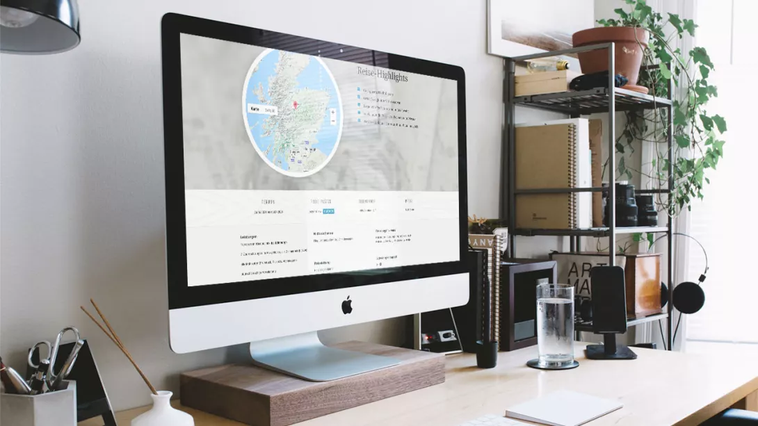 Macbook Wandern Schottland